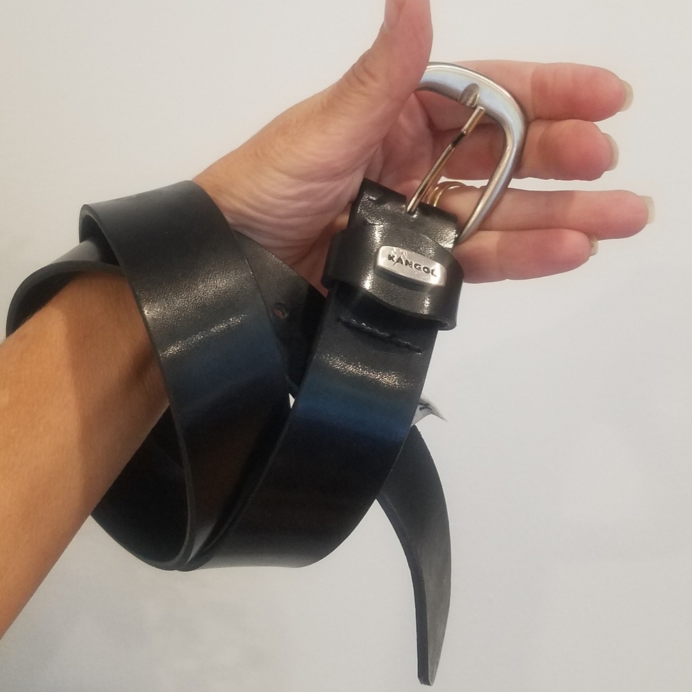 Vintage KANGOL leather Belt 30